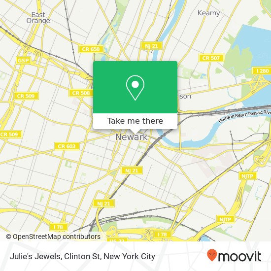 Mapa de Julie's Jewels, Clinton St