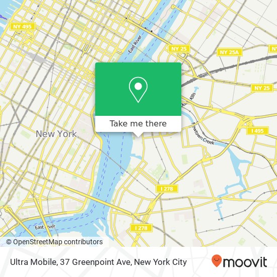 Mapa de Ultra Mobile, 37 Greenpoint Ave