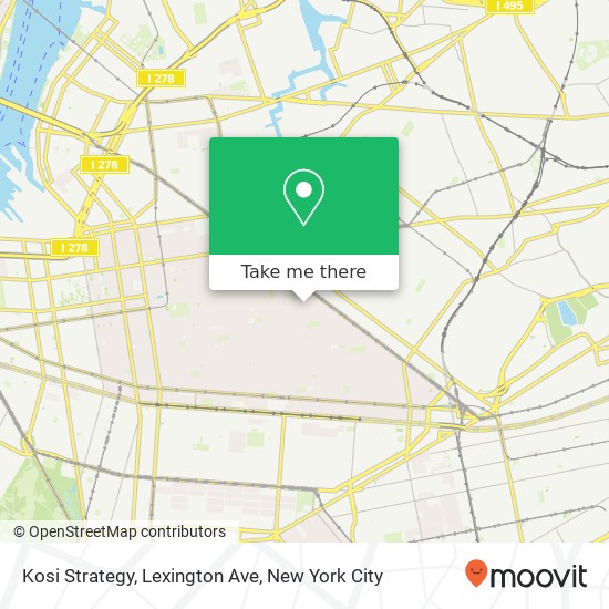 Kosi Strategy, Lexington Ave map