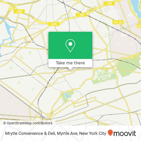 Mrytle Convenience & Deli, Myrtle Ave map