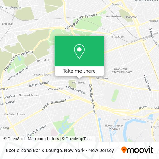 Mapa de Exotic Zone Bar & Lounge