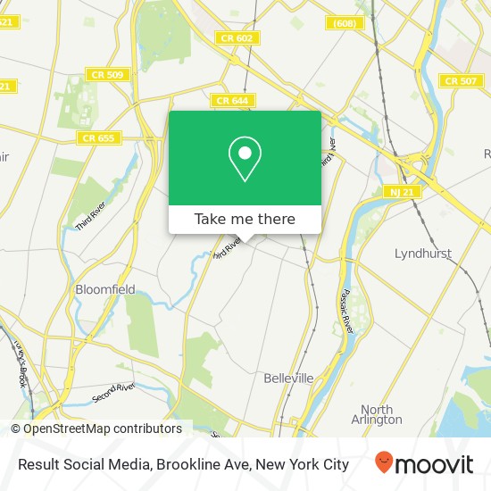 Result Social Media, Brookline Ave map