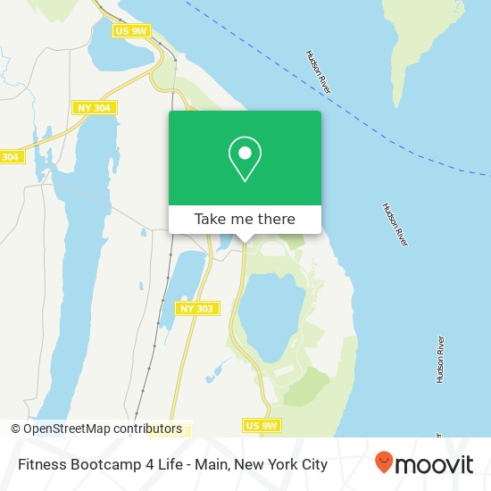 Mapa de Fitness Bootcamp 4 Life - Main, 22 N US-9W