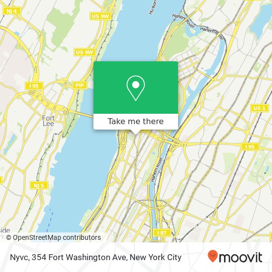 Mapa de Nyvc, 354 Fort Washington Ave