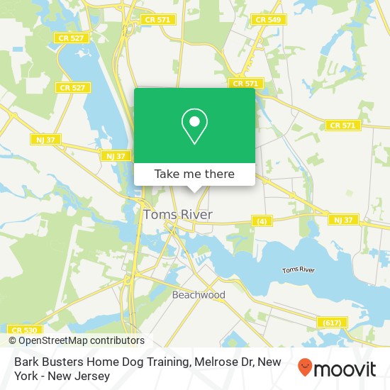 Bark Busters Home Dog Training, Melrose Dr map