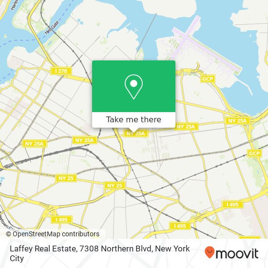 Laffey Real Estate, 7308 Northern Blvd map