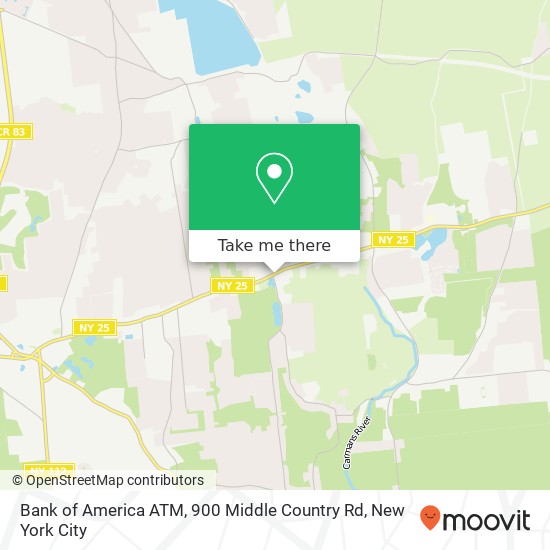 Bank of America ATM, 900 Middle Country Rd map