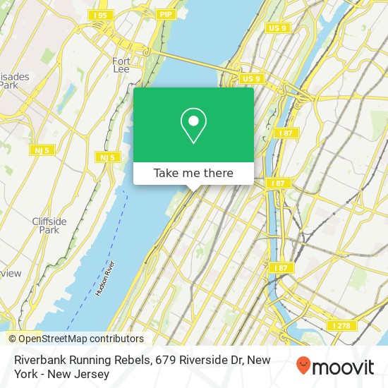 Mapa de Riverbank Running Rebels, 679 Riverside Dr