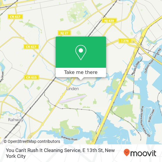 You Can't Rush It Cleaning Service, E 13th St map