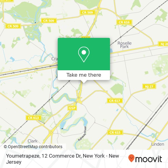 Youmetrapeze, 12 Commerce Dr map
