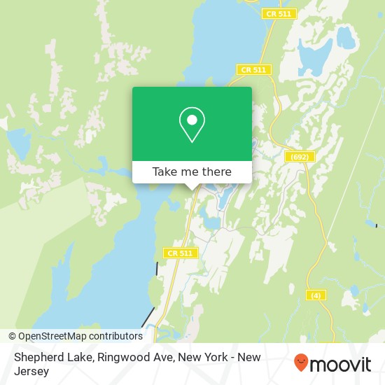 Shepherd Lake, Ringwood Ave map