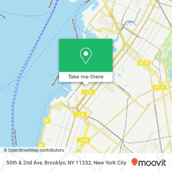 Mapa de 50th & 2nd Ave, Brooklyn, NY 11232