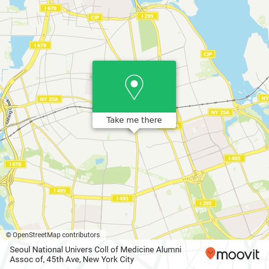 Seoul National Univers Coll of Medicine Alumni Assoc of, 45th Ave map