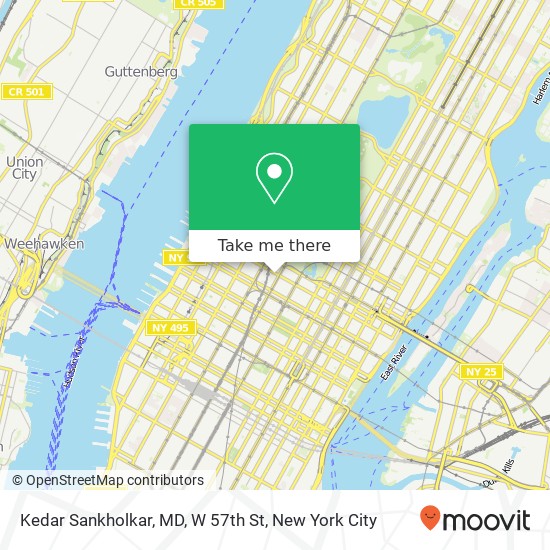 Kedar Sankholkar, MD, W 57th St map