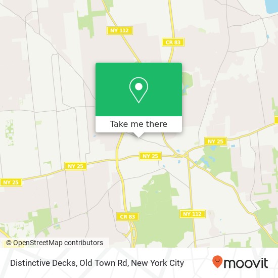 Mapa de Distinctive Decks, Old Town Rd