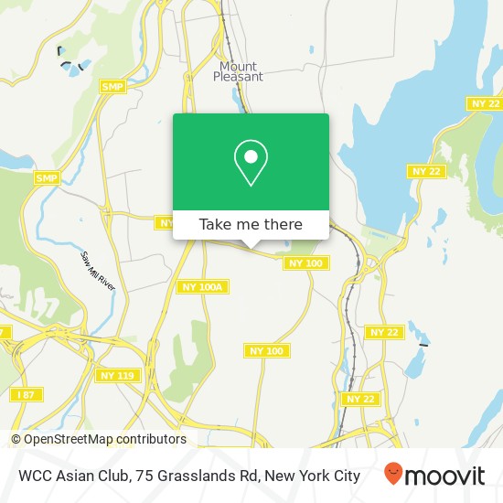 Mapa de WCC Asian Club, 75 Grasslands Rd