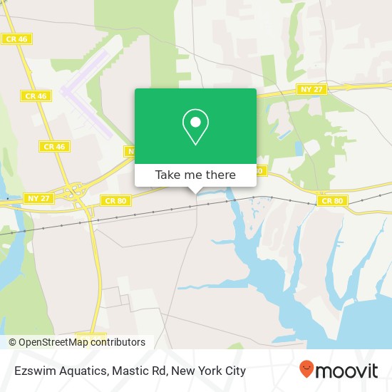 Mapa de Ezswim Aquatics, Mastic Rd