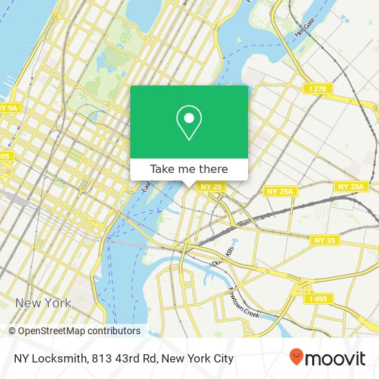 NY Locksmith, 813 43rd Rd map