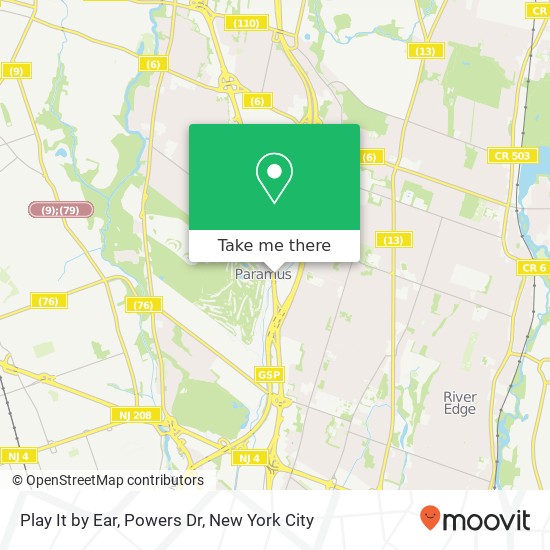 Mapa de Play It by Ear, Powers Dr