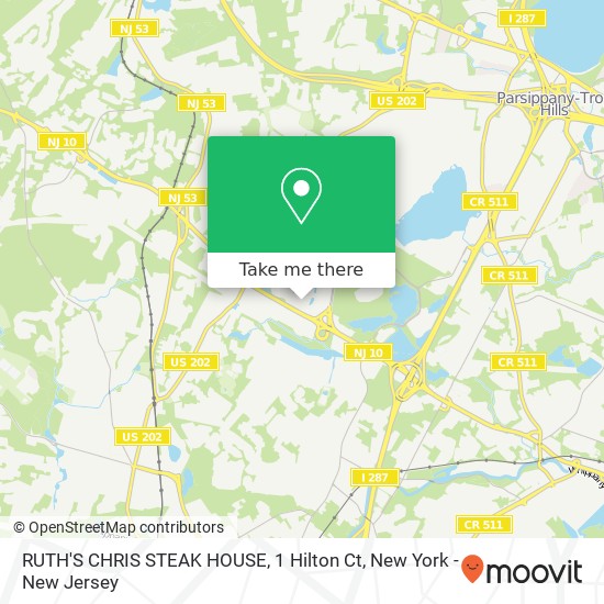 Mapa de RUTH'S CHRIS STEAK HOUSE, 1 Hilton Ct