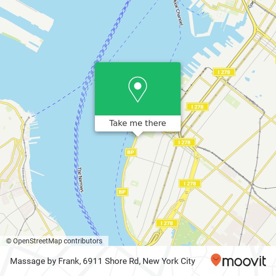 Mapa de Massage by Frank, 6911 Shore Rd