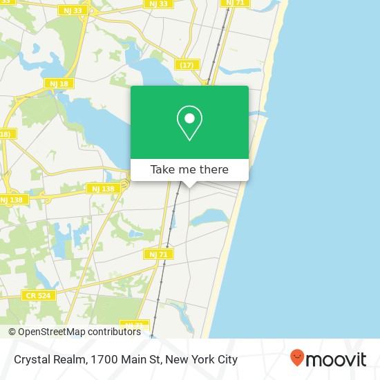 Mapa de Crystal Realm, 1700 Main St