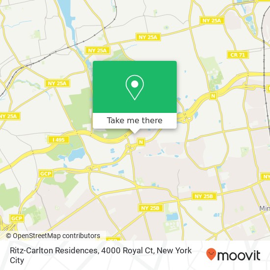 Ritz-Carlton Residences, 4000 Royal Ct map