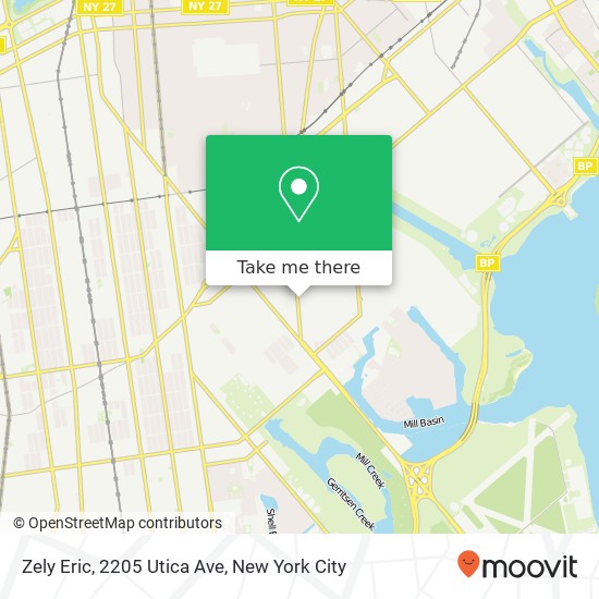 Mapa de Zely Eric, 2205 Utica Ave