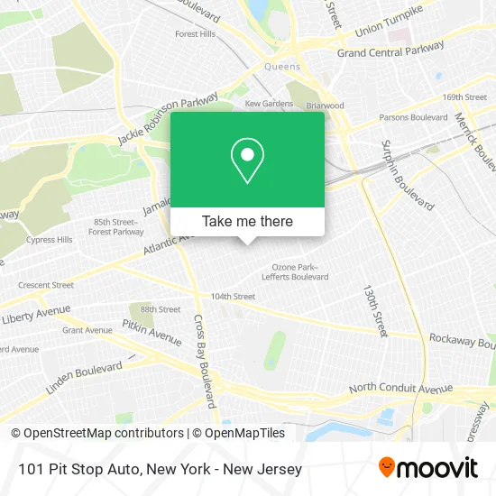 101 Pit Stop Auto map