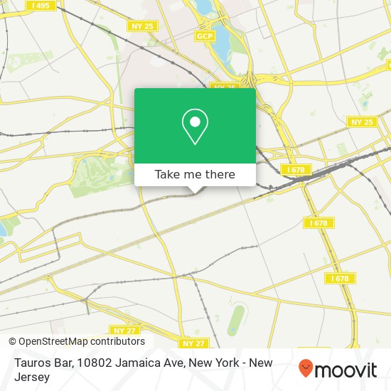 Mapa de Tauros Bar, 10802 Jamaica Ave