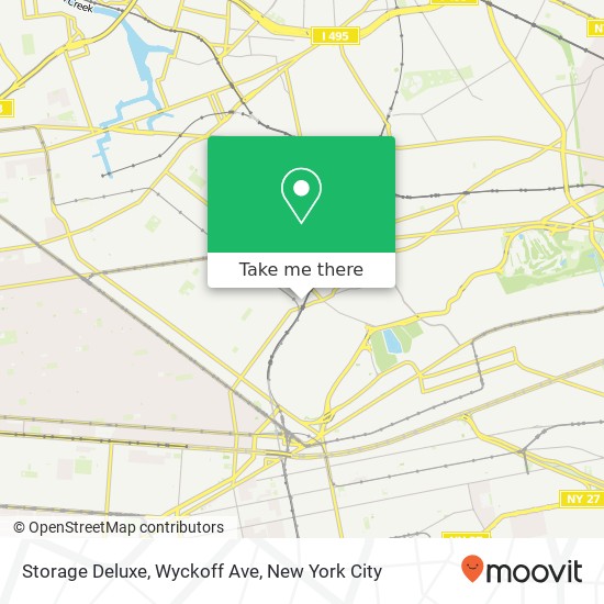 Storage Deluxe, Wyckoff Ave map