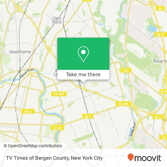 Mapa de TV Times of Bergen County