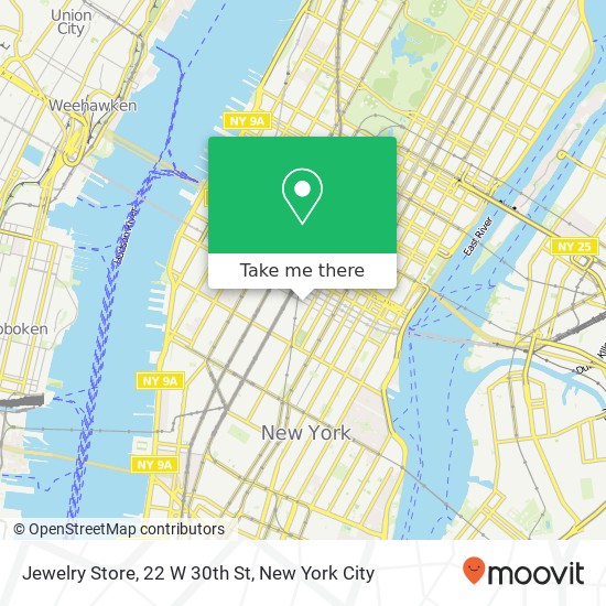 Mapa de Jewelry Store, 22 W 30th St