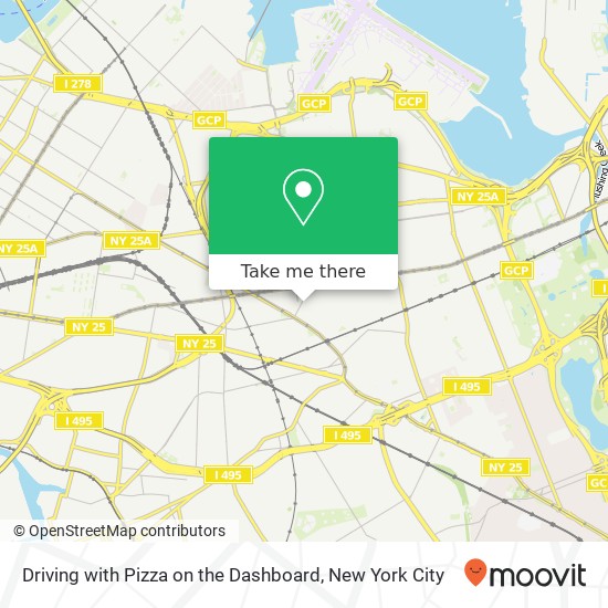 Mapa de Driving with Pizza on the Dashboard