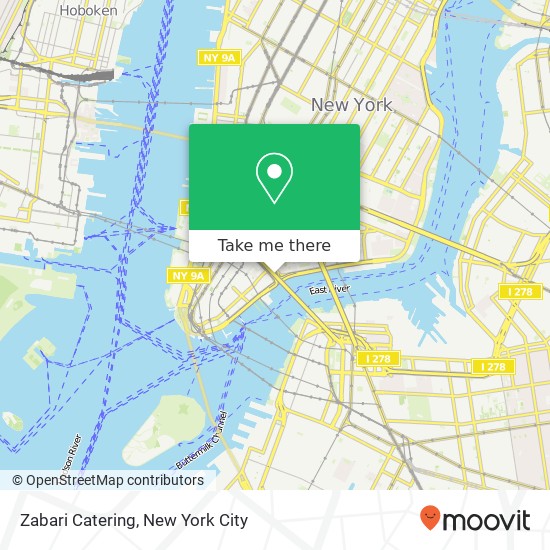 Zabari Catering map