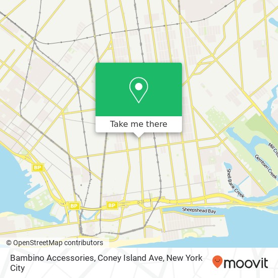 Bambino Accessories, Coney Island Ave map