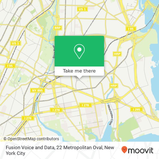 Fusion Voice and Data, 22 Metropolitan Oval map