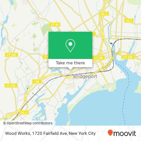 Mapa de Wood Works, 1720 Fairfield Ave