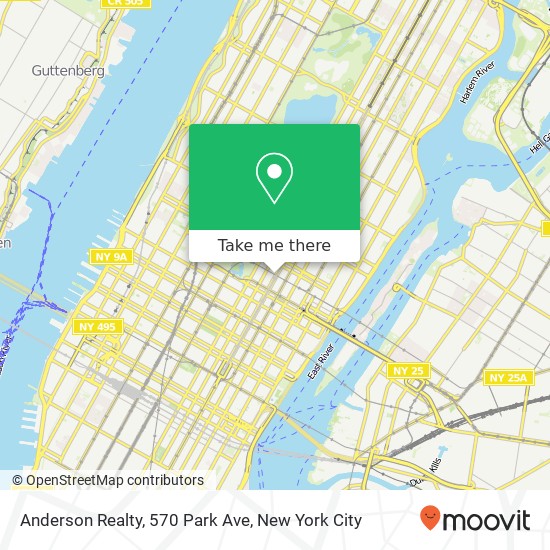 Mapa de Anderson Realty, 570 Park Ave