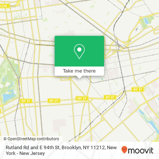 Rutland Rd and E 94th St, Brooklyn, NY 11212 map