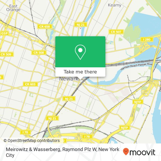 Mapa de Meirowitz & Wasserberg, Raymond Plz W