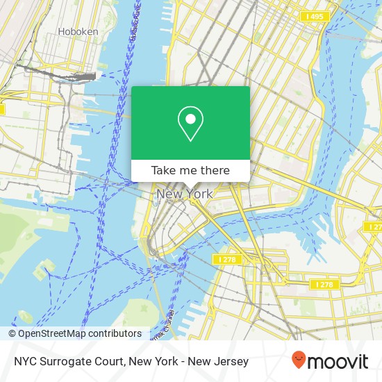 Mapa de NYC Surrogate Court