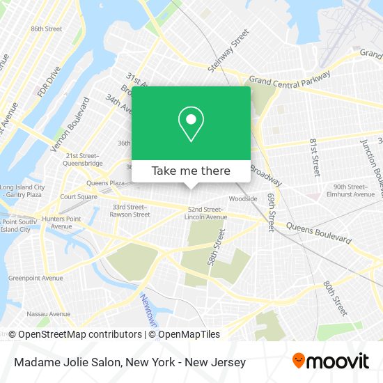 Madame Jolie Salon map