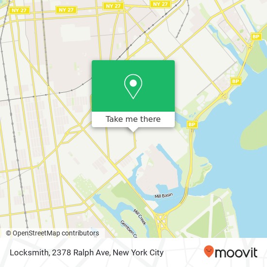 Mapa de Locksmith, 2378 Ralph Ave