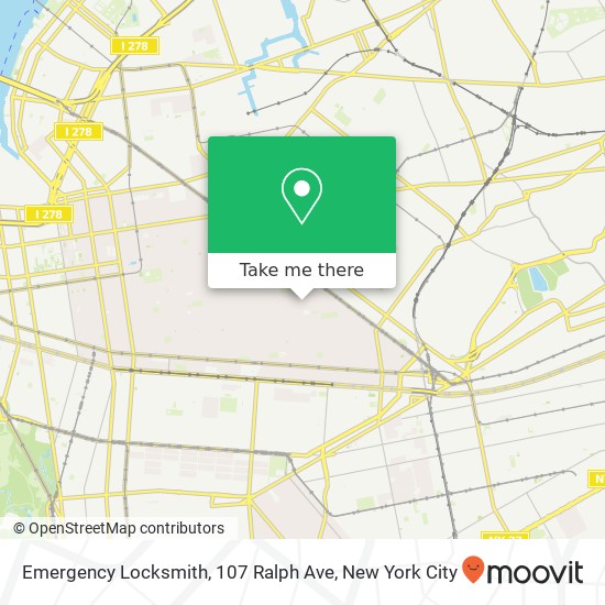 Mapa de Emergency Locksmith, 107 Ralph Ave