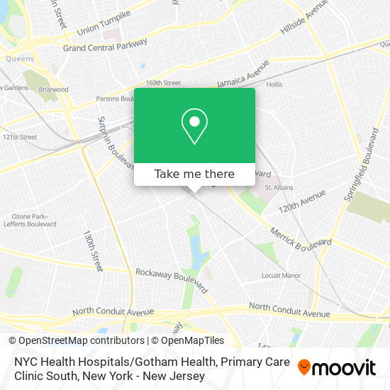 Mapa de NYC Health Hospitals / Gotham Health, Primary Care Clinic South