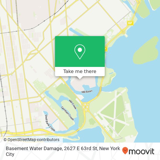 Basement Water Damage, 2627 E 63rd St map