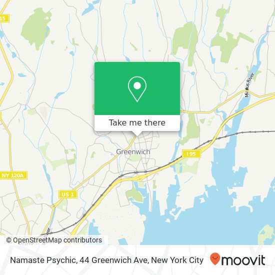 Namaste Psychic, 44 Greenwich Ave map