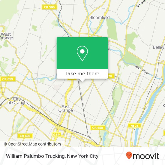 Mapa de William Palumbo Trucking