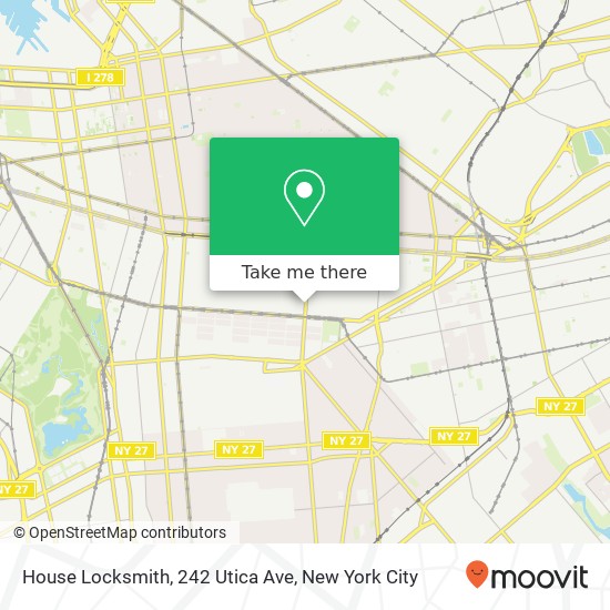 Mapa de House Locksmith, 242 Utica Ave